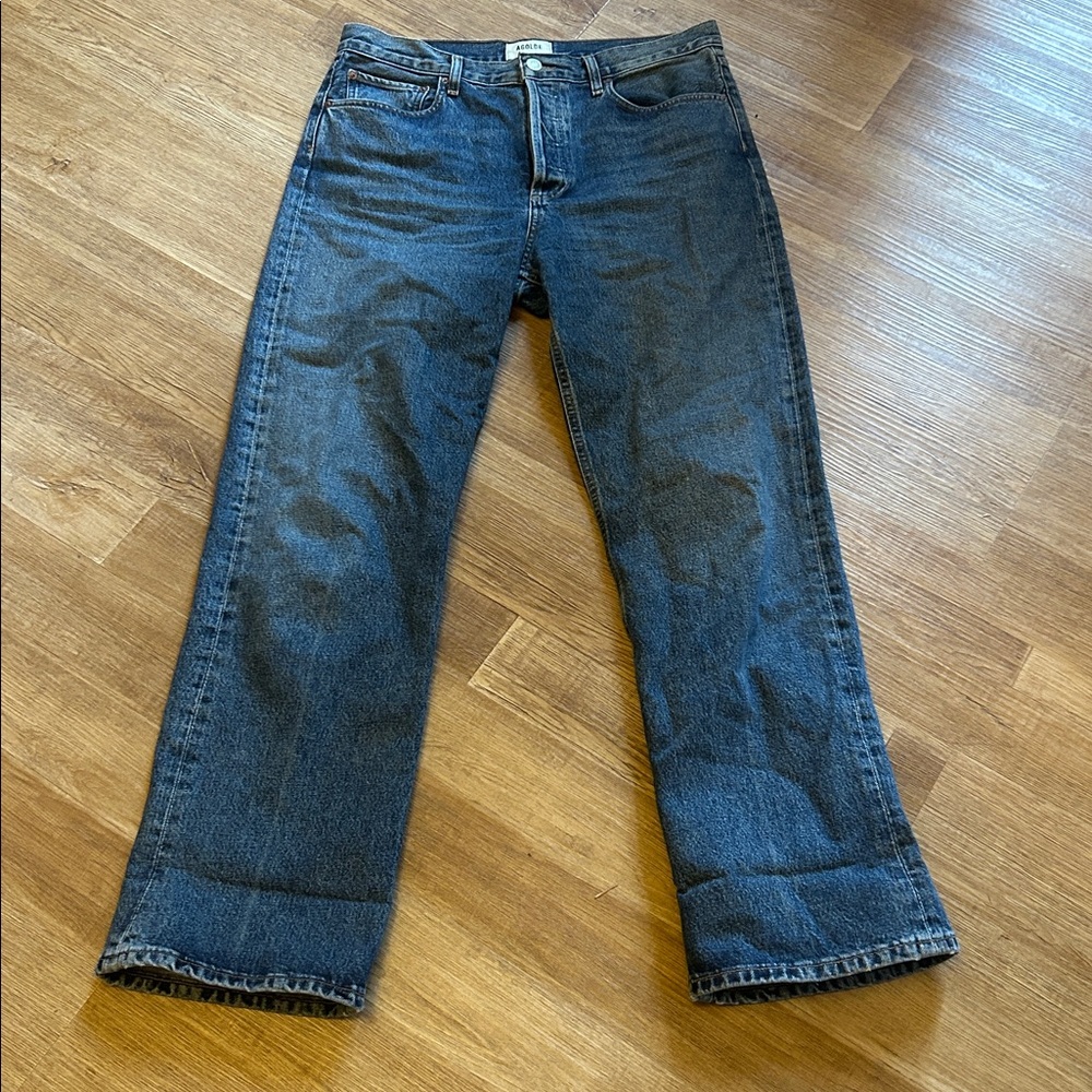 AGOLDE Women's Fran Cropped Mid-Rise Straight-Leg Jeans - Picture 2 of 7